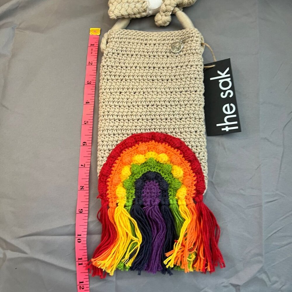 Bundle Pride Black/Red Tote & Rainbow Crochet Crossbody with Fringe, The Sak - Picture 15 of 15